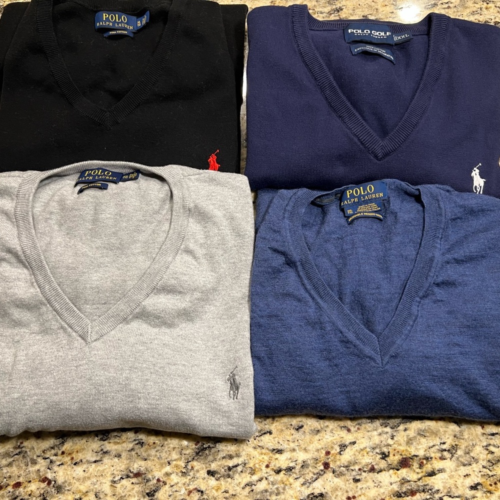 Mens Polo Ralph Lauren V-neck Sweaters